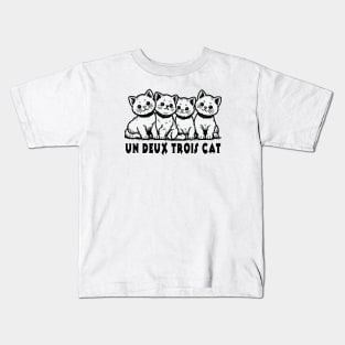 Un Deux Trois Cat Kids T-Shirt